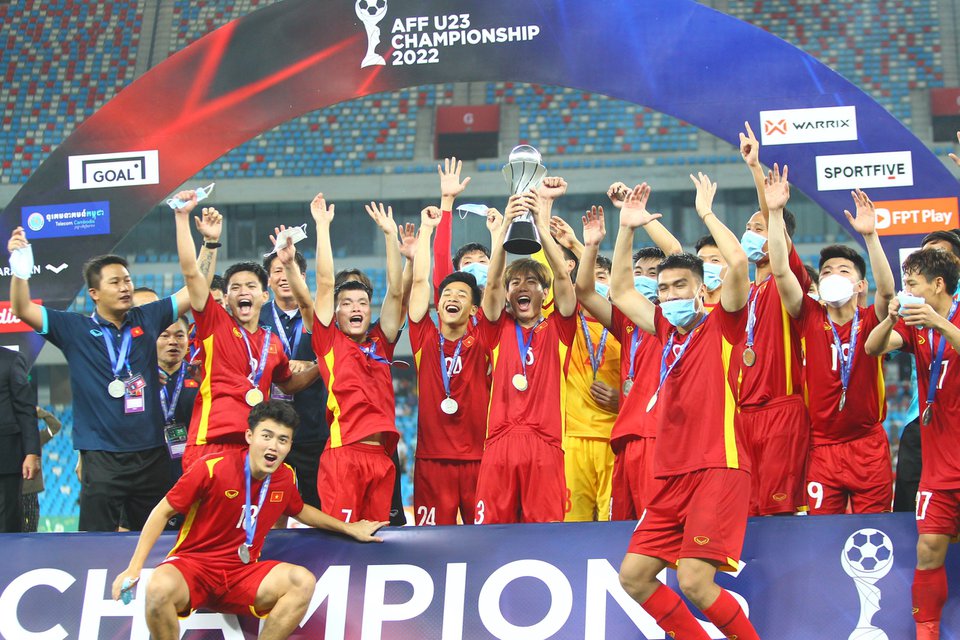 Seleção Sub-23 do Vietnã campeã da AFF 2022